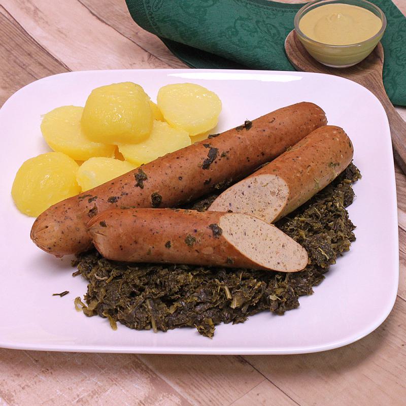 Vegane Kohlwurst ohne Zusatzstoffe